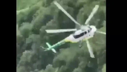 ՏԵՍԱՆՅՈՒԹ․ Ինչպես է Վրաստանում վթարի ենթարկվածներին օգնության հասնող ուղղաթիռը կործանվում