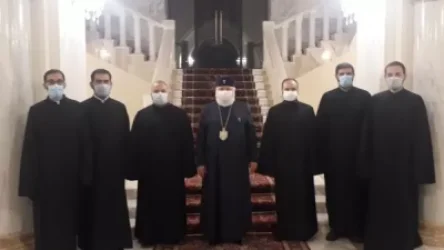 Դադիվանքում սպասավորող միաբանները ստացան Կաթողիկոսի օրհնությունը