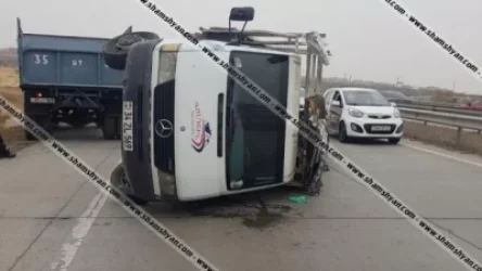 Բեռնատարը Երևան-Աշտարակ ավտոճանապարհի 11-րդ կմ հատվածում կողաշրջվել է