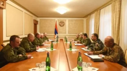 ԱՀ նախագահն ընդունել է ՌԴ զինված ուժերի ինժեներական զորքերի պետ Յուրի Ստավիցկու գլխավորած պատվիրակությանը