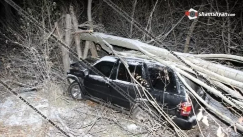 Կոտայքի մարզում վարորդը Nissan Pathfinder-ով բախվել է հաստաբուն ծառին. կա վիրավոր
