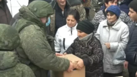 Ռուս խաղաղապահները մարդասիրական օգնություն են հասցրել Խանաբադ գյուղ