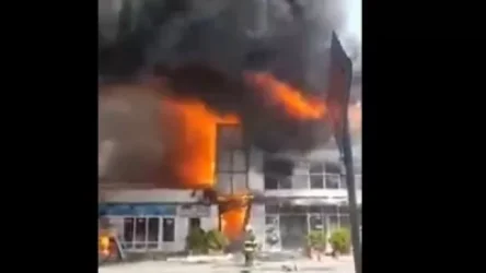 ՏԵՍԱՆՅՈՒԹ. Խոշոր հրդեհ` ադրբեջանական շուկաներից մեկում