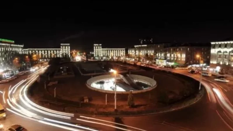 New Artistic Lighting of G. Nzhdeh Square