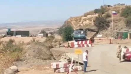 ՏԵՍԱՆՅՈՒԹ․ Ռուս խաղաղապահներն ապամոնտաժում են Լաչինի միջանցքում տեղադրված անցակետերը