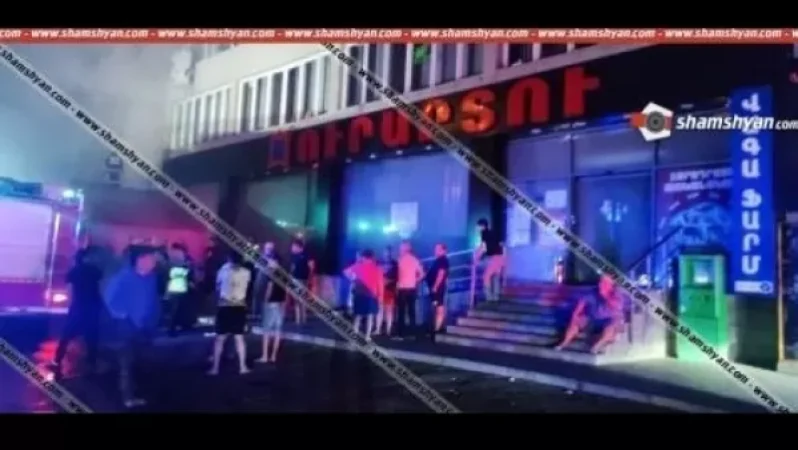 Video: Fire at Urartu-2 Economic Goods Store, Large Number of Firefighters Arrive