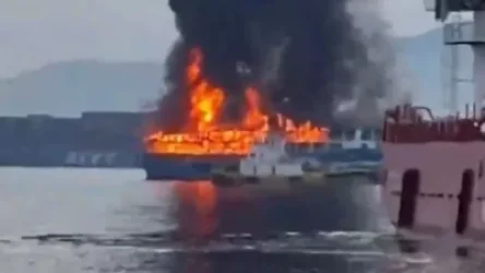 ՏԵՍԱՆՅՈՒԹ․ Ֆիլիպինների ափերի մոտ  մարդատար նավ է այրվում