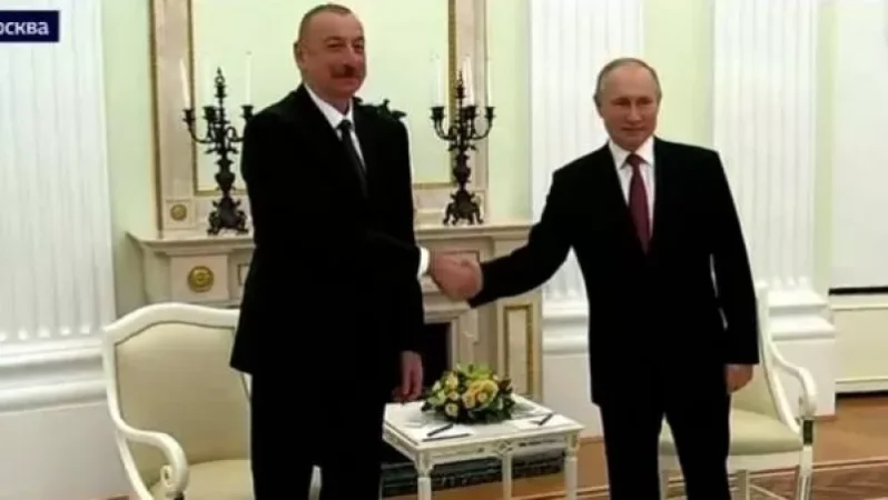 Ռուսաստանի նախագահ Վլադիմիր Պուտինը այս պահին հանդիպում է Ադրբեջանի նախագահի հետ