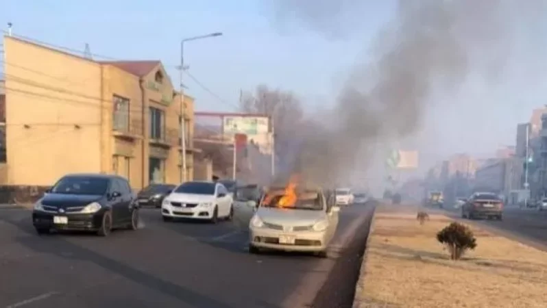 Հրդեհ ավտոմեքենայում. Nissan Tiida–ի 39–ամյա վարորդն այրվածքներ է ստացել