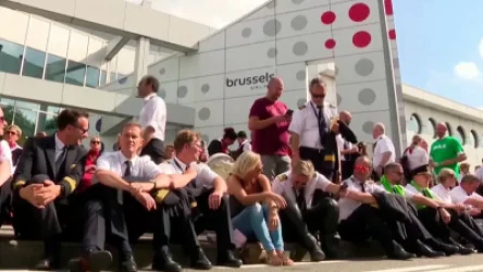 Բելգիայի օդանավակայանում օդաչուների գործադուլի պատճառով չեղարկվել է մոտ 100 չվերթ