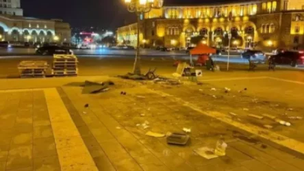 Հանրապետության հրապարակից «ապամոնտաժվեցին» տեղադրված վրանները