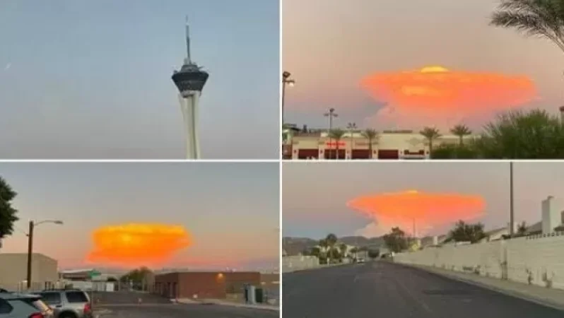 Mushroom-Shaped Cloud Causes Panic Among Las Vegas Residents