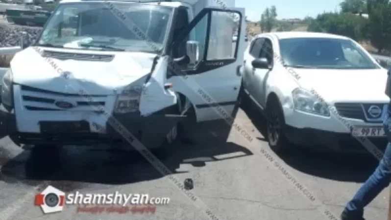 Արծվի թևերի մոտ բախվել են Mercedes-ը, Nissan-ը, Opel Astra-ն ու Ford-ը