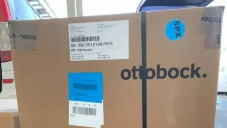 Վիրավոր զինվորների համար նախատեսված ոտքի պրոթեզների հերթական խմբաքանակն արդեն Հայաստանում է