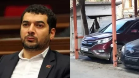 Պատգամավոր Հրաչյա Հակոբյանը թաքնվում է ռուսական պետհամարանիշների hետևում. Hraparak. am