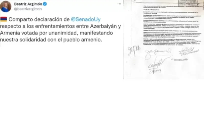 Ուրուգվայում հայտարարություն են ընդունել՝ ի պաշտպանություն Հայաստանի