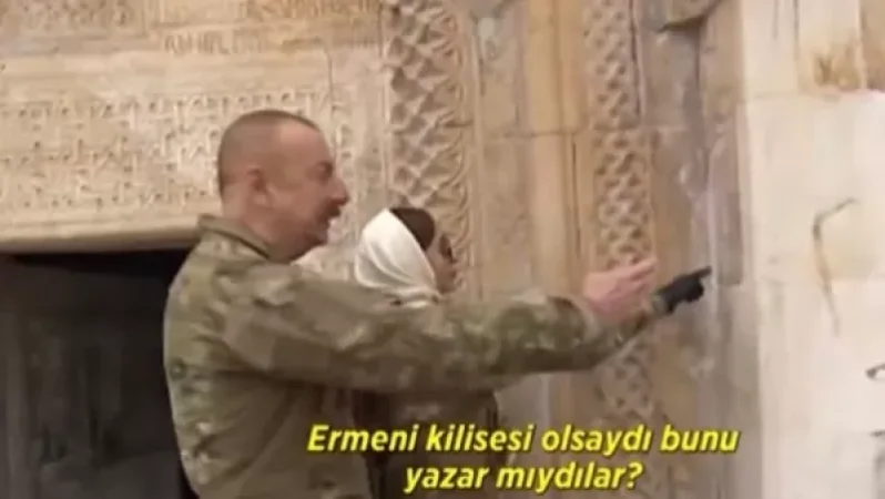 Aliyev Orders Removal of All Armenian Inscriptions from Monuments in Captured Areas of Artsakh