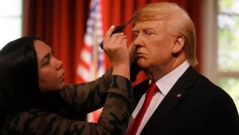 Trump Statue Removed from Wax Museum Due to Visitor Attacks