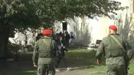 ՏԵՍԱՆՅՈՒԹ. Ռուս խաղաղապահներն Ամարաս են ուղեկցել Ստեփանակերտի դպրոցների աշակերտներին և ուսուցիչներին