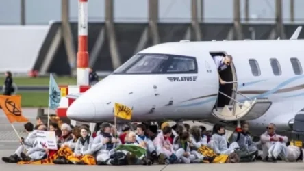 ՏԵՍԱՆՅՈՒԹ․ Ինչպես են Ամստերդամում ակտիվիստները խանգարել մասնավոր ինքնաթիռների թռիչքը