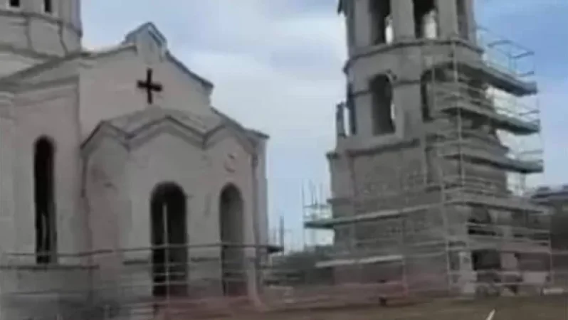 Ադրբեջանը Սուրբ Ամենափրկիչ Ղազանչեցոց եկեղեցին սկսել է վերակառուցել և դարձնել ուդիների տաճար