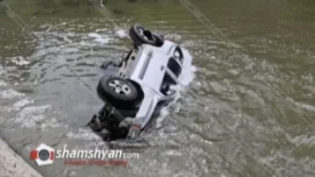 Արտակարգ դեպք Երևանում. Nissan X-Trail-ը հայտնվել Հրազդան գետում. 4 հոգի տեղափոխվել են հիվանդանոց
