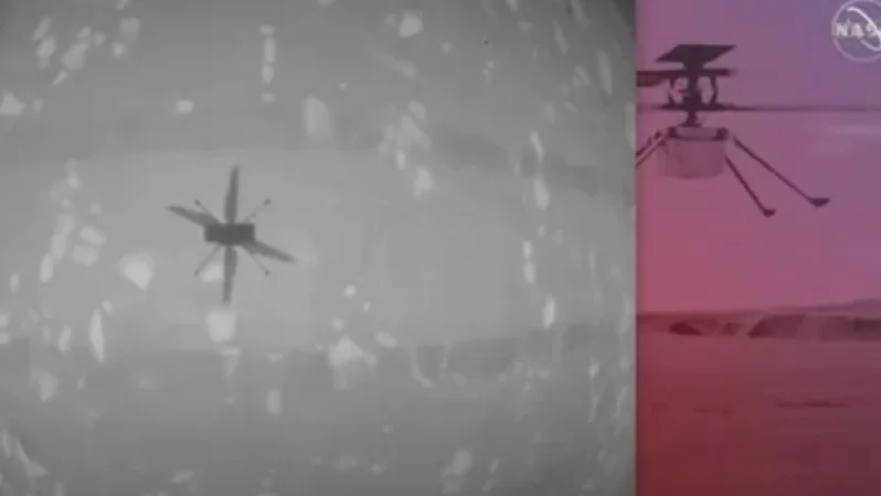 Մարսի գունավոր լուսանկարները` ուղղաթիռից