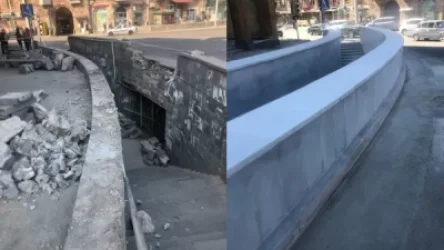 Ավտովթարից հետո վնասված ստորգետնյա անցման հիմնանորոգման աշխատանքներն ավարտվել են
