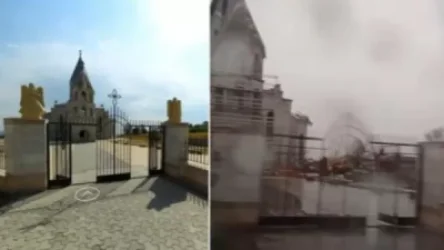 Ադրբեջանցի զավթիչները քանդել են Սուրբ Ղազանչեցոցի դարպասների հրեշտակների արձաններն ու խաչը