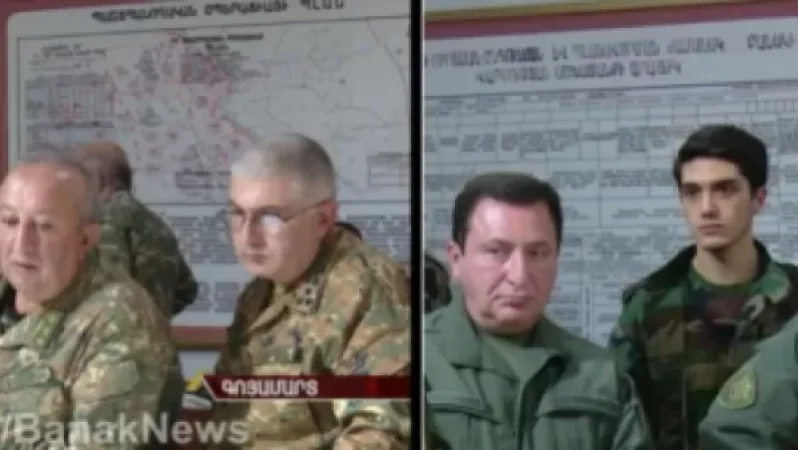 Կադրեր ՊԲ «բունկերից»․ Պատրոն Դավոյի կողքին կանգնած, կամուֆլաժ ֆորմով, ոչ բանակային սանրվածքով եւ մանկահասակ դեմքով տղեն ո՞վ է
