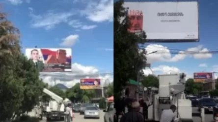 Վեդիում Արցախի հերոս փոխգնդապետի նկարը հանել, Քոչարյանի նախընտրական պաստառն են փակցրել