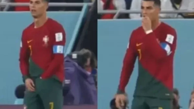 Ռոնալդուն Գանայի հետ խաղի ժամանակ կիսավարտիքից էներգետիկ հավելում է հանել և կերել