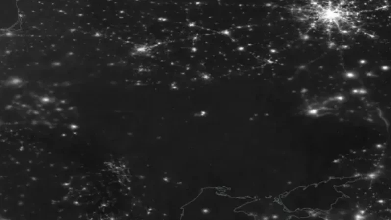 NASA-ն տիեզերքից լուսանկարել է Ուկրաինան, որն ամբողջությամբ խավարի մեջ է