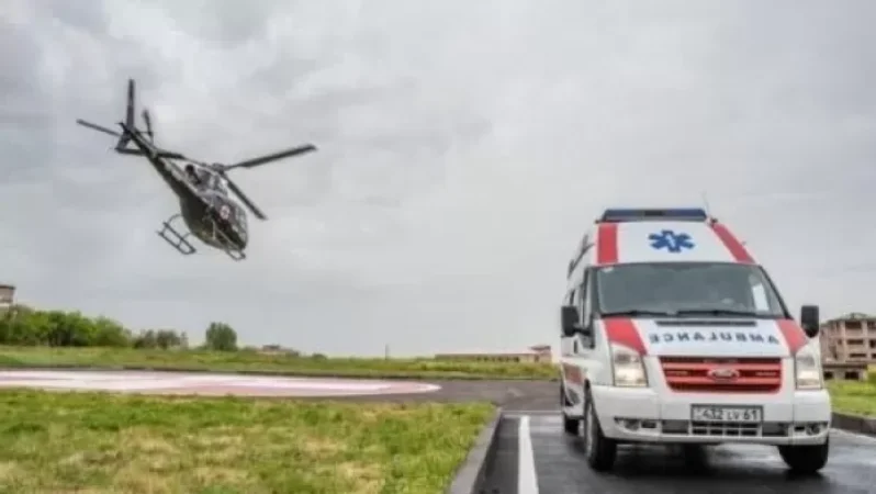 Child Rescued from Gorge Transferred to Yerevan by Air Ambulance