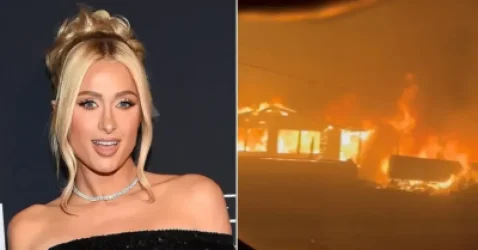 Փերիս Հիլթոնի տունն ամբողջությամբ այրվել է