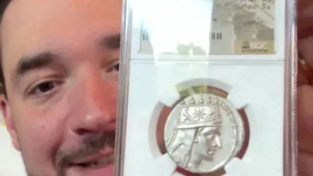 ՏԵՍԱՆՅՈՒԹ․ Ալեքսիս Օհանյանը ցուցադրել է Տիգրան Մեծի պատկերով հազվագյուտ հայկական մետաղադրամ