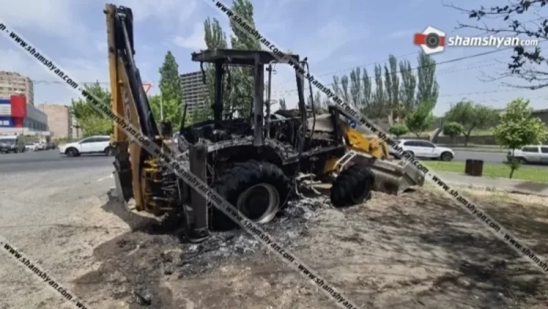 Արտակարգ դեպք. Դավիթաշենում հրկիզել են տրակտորը