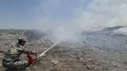 Արմավիր քաղաքի աղբավայրի 2 հա տարածքում աղբ է այրվում