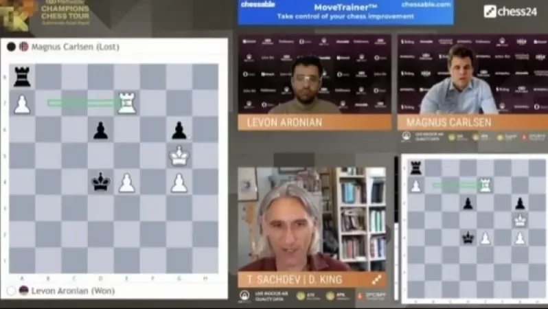 LEvon Aronian Defeats Magnus Carlsen at Goldmoney Asian Rapid