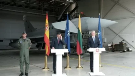 ՏԵՍԱՆՅՈՒԹ․ ՆԱՏՕ-ի բազայում Իսպանիայի վարչապետի և Լիտվայի նախագահի մամուլի ասուլիսի ընթացքում տագնապ է հնչել