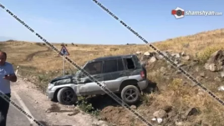 Արագածոտնի մարզում 64–ամյա վարորդը Mitsubishi-ով բախվել է քարերին և կողաշրջվել. 1-ամյա երեխան տեղափոխվել է հիվանդանոց