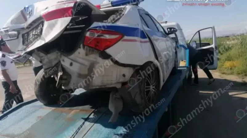 PHOTOS: BMW Crashes into Police Vehicle; One Hospitalized