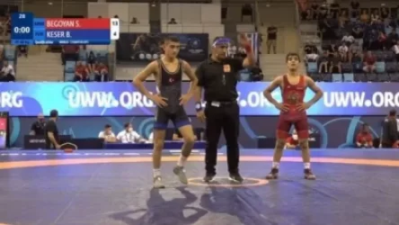 Մեր մարզիկները շարունակում են հաղթանակներ տոնել․ ըմբիշ Սարգիս Բեգոյանը  բացահայտ առավելությամբ  հաղթեց թուրք մարզիկին