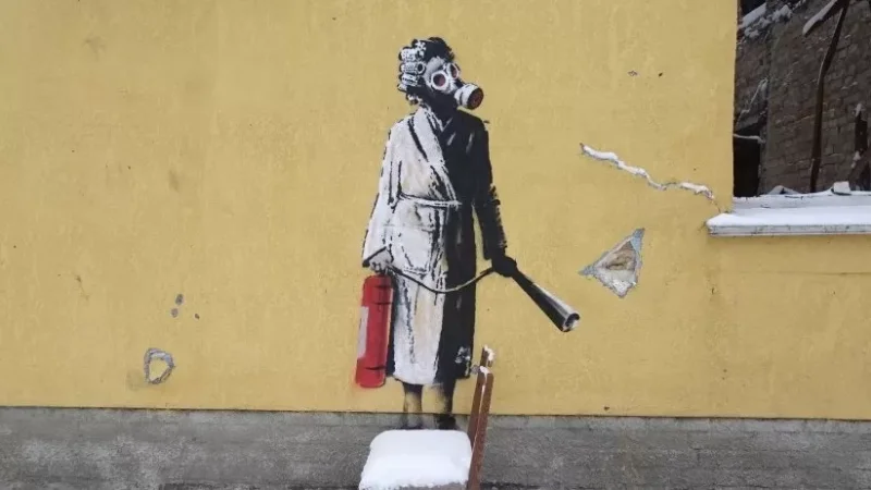 Գոստոմելում Բենքսիի գրաֆիտը գողանացել են