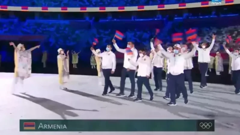Photos: Armenia's Delegation Enters the Tokyo 2020 Opening Ceremony