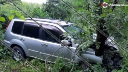 Nissan-ը Դիլիջանի ոլորաններում դուրս է եկել ճանապարհից և հայտնվել է ձորում. կա վիրավոր