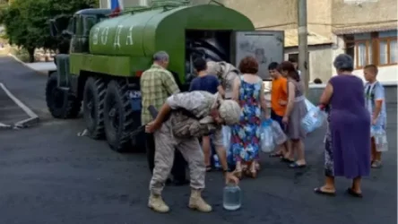 Ռուս խաղաղապահները խմելու ջրով ավելի քան 200 ընտանիքի են ապահովել Լեռնային Ղարաբաղում. ՌԴ ՊՆ