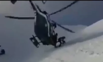 ՏԵՍԱՆՅՈՒԹ․Ֆրանսիական Ալպերում դահուկորդի փրկության տպավորիչ պահը