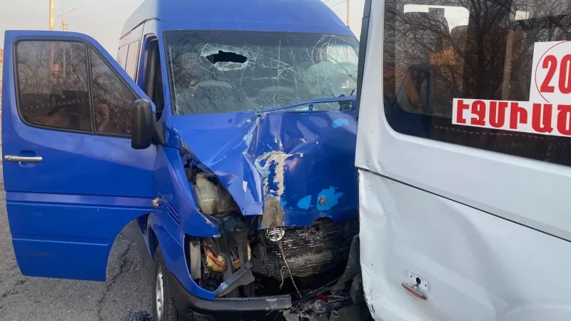 Accident Involving Passenger 'Gazel' and 'Mercedes Sprinter' on Ejmiatsin-Yerevan Route Results in Casualties