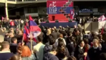 Լիբանանի հայերը բողոքի ցույց են անում` ընդդեմ Ադրբեջանի